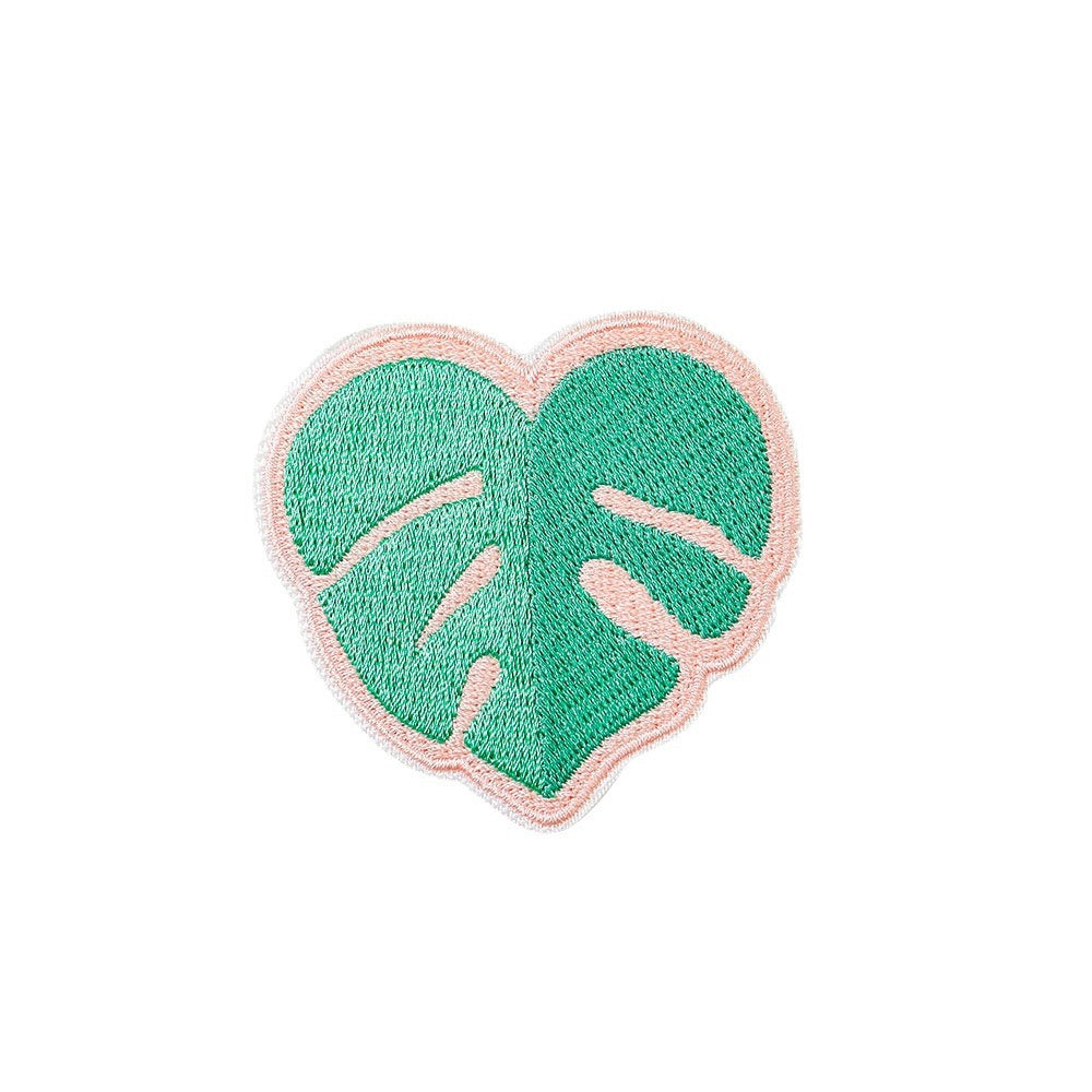 Wholesale Leaf embroidered patch pattern cloth patch